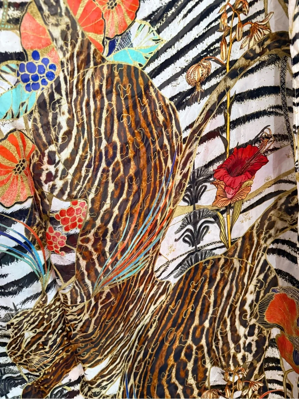 Camilla Multicolor Animal & Floral Print Lightweight Duster - Picture 6 of 11